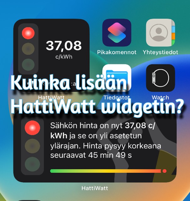 Tips: how to add HattiWatt widgets to your screens